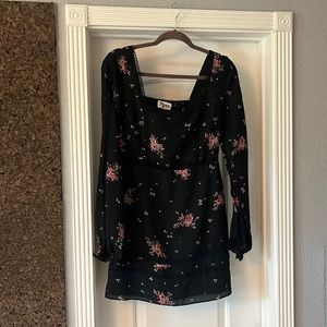SHOW ME YOUR MUMU FLORAL LACE MINI DRESS